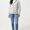 Iqoniq Abisko recycled cotton zip through hoodie - Heather Grey