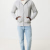 Iqoniq Abisko recycled cotton zip through hoodie - Heather Grey