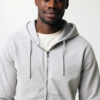 Iqoniq Abisko recycled cotton zip through hoodie - Heather Grey