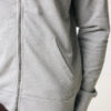 Iqoniq Abisko recycled cotton zip through hoodie - Heather Grey