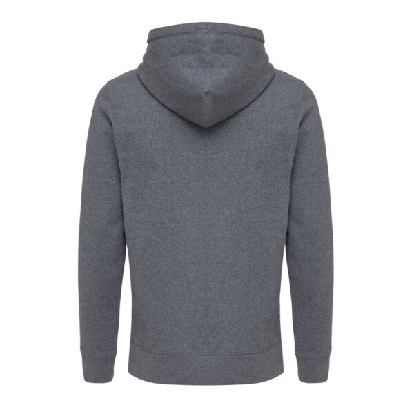 Iqoniq Abisko recycled cotton zip through hoodie - Heather Anthracite