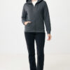 Iqoniq Abisko recycled cotton zip through hoodie - Heather Anthracite