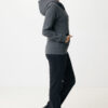 Iqoniq Abisko recycled cotton zip through hoodie - Heather Anthracite