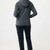 Iqoniq Abisko recycled cotton zip through hoodie - Heather Anthracite