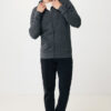 Iqoniq Abisko recycled cotton zip through hoodie - Heather Anthracite