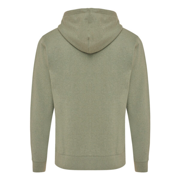 Iqoniq Abisko recycled cotton zip through hoodie - Heather Green