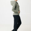 Iqoniq Abisko recycled cotton zip through hoodie - Heather Green