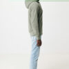 Iqoniq Abisko recycled cotton zip through hoodie - Heather Green