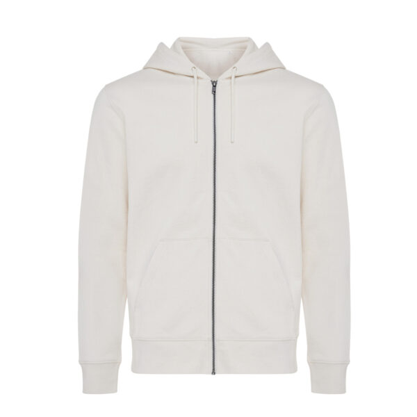 Iqoniq Abisko recycled cotton zip through hoodie - Natural Raw