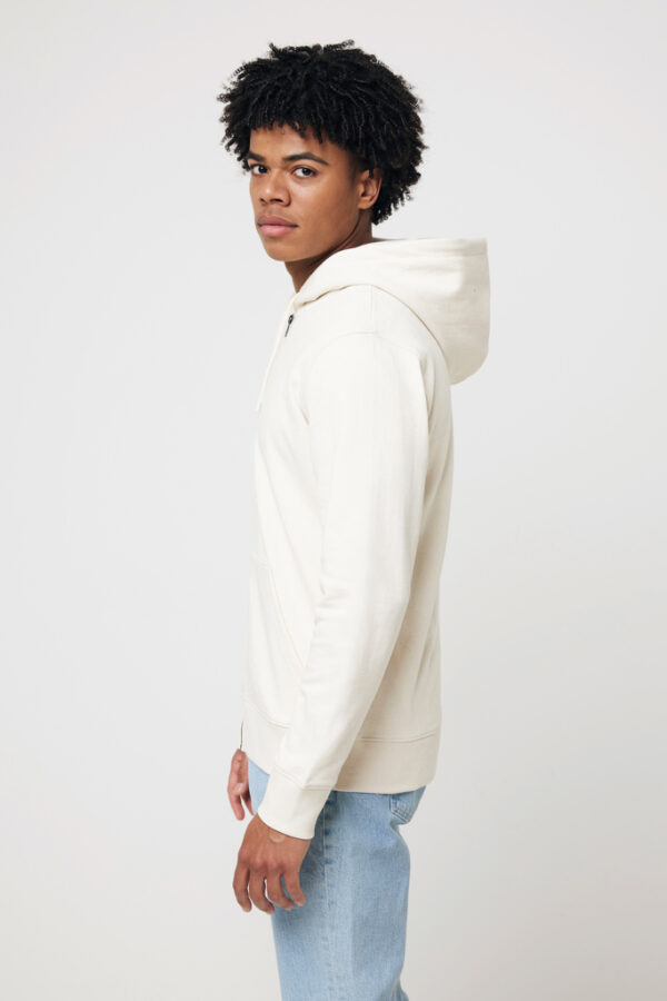 Iqoniq Abisko recycled cotton zip through hoodie - Natural Raw