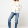 Iqoniq Abisko recycled cotton zip through hoodie - Natural Raw