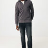 Iqoniq Abisko recycled cotton zip through hoodie - Anthracite