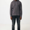 Iqoniq Abisko recycled cotton zip through hoodie - Anthracite