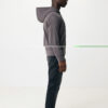 Iqoniq Abisko recycled cotton zip through hoodie - Anthracite