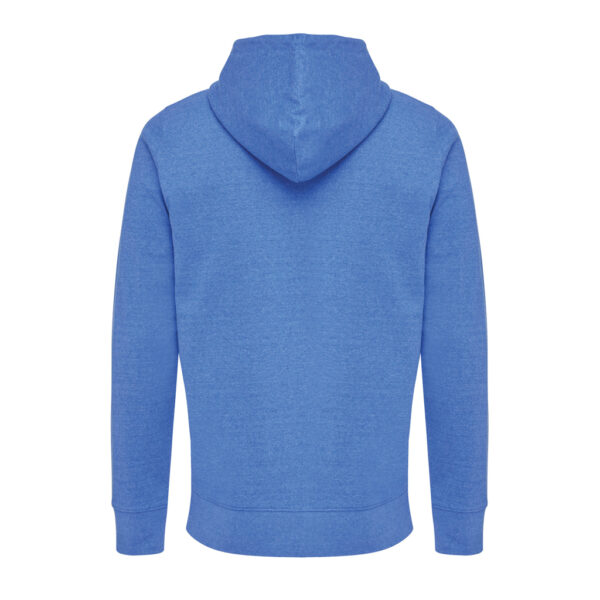 Iqoniq Abisko recycled cotton zip through hoodie - Heather Blue