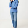 Iqoniq Abisko recycled cotton zip through hoodie - Heather Blue