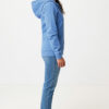 Iqoniq Abisko recycled cotton zip through hoodie - Heather Blue