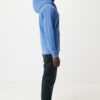 Iqoniq Abisko recycled cotton zip through hoodie - Heather Blue