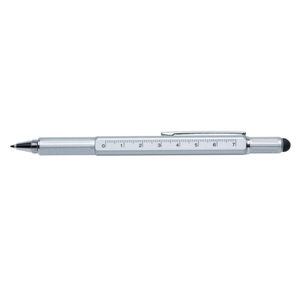 5-in-1 aluminium toolpen - Grey