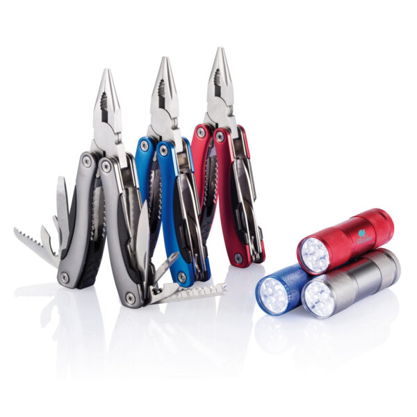 Multitool and torch set - Red