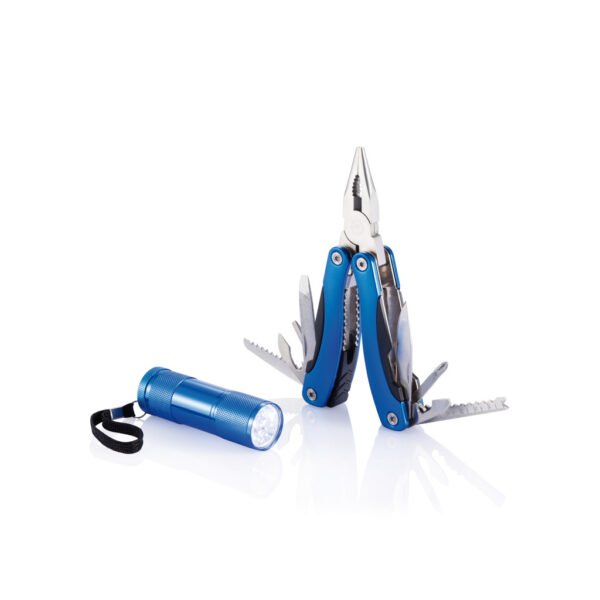 Multitool and torch set - Blue