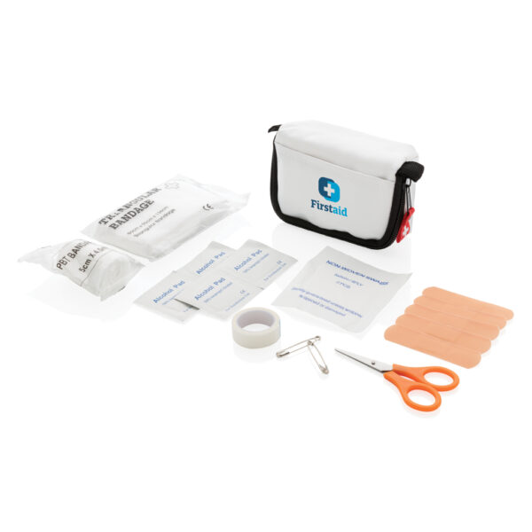 First aid set in pouch - White