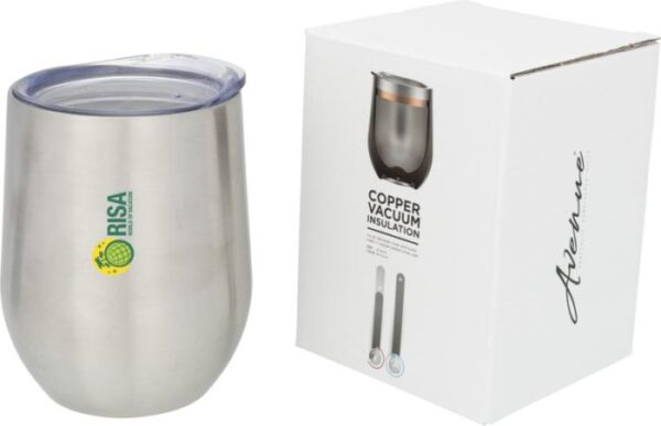 Corzo 350 ml Copper Vacuum Insulated Cup - Black Silver White  - Express Range, Thermal, Travel Cups