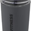 Glass Tumbler with Recycled Plastic Outer Wall - Heather Green Ice Blue Black Grey White  - Express Range, Travel Cups