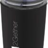 Glass Tumbler with Recycled Plastic Outer Wall - Heather Green Ice Blue Black Grey White  - Express Range, Travel Cups