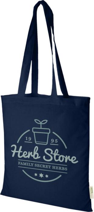 Orissa GOTS Organic Cotton Tote Bag - White Dark Green Royal Blue Natural Navy Black Red  - Express Range, Tote Bags