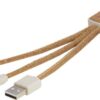 Wheat Straw & Cork 3-in-1 Charging Cable - Chargers & Powerbanks, Express Range, New products, Sustainable products