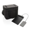 Pedro AWARE? RPET deluxe cooler bag with 5W solar panel - Travel Accessories