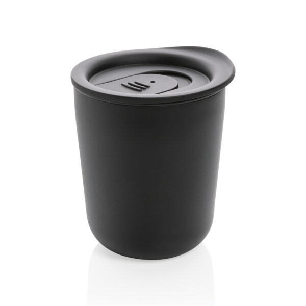 Simplistic antimicrobial coffee tumbler - Black