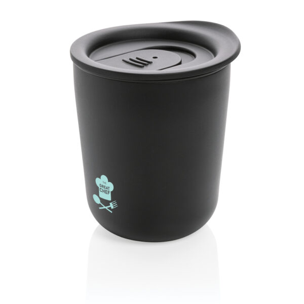 Simplistic antimicrobial coffee tumbler - Black