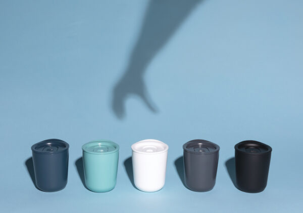 Simplistic antimicrobial coffee tumbler - Black