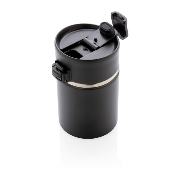 Bogota compact vacuum mug with ceramic coating - Black