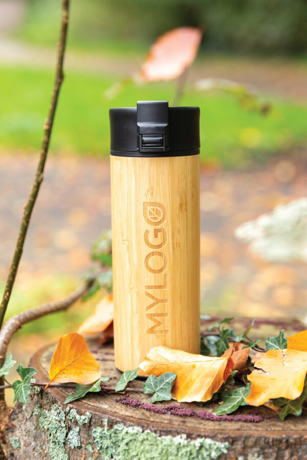 Bogota vacuum bamboo coffee mug - Events