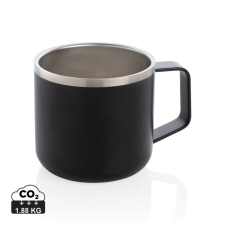 Stainless steel camp mug - Black