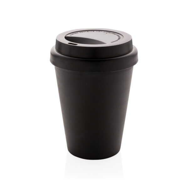 Reusable double wall coffee cup 300ml - Black