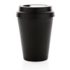 Reusable double wall coffee cup 300ml - Black