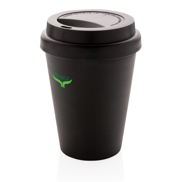 Reusable double wall coffee cup 300ml - Black