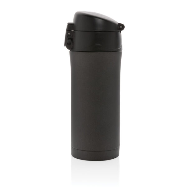 Metallic easy lock vacuum mug - Black