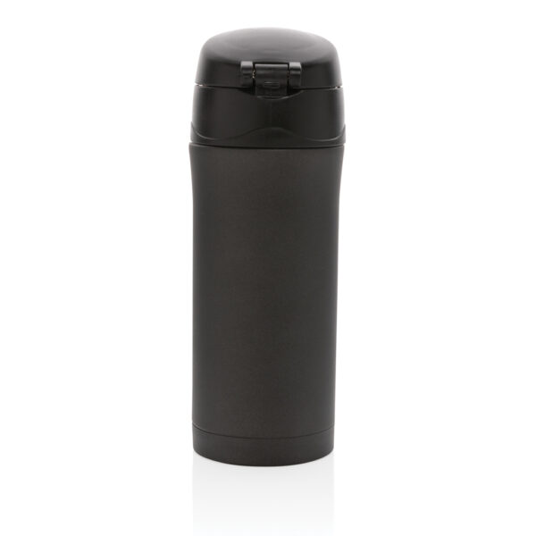 Metallic easy lock vacuum mug - Black