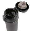 Metallic easy lock vacuum mug - Black