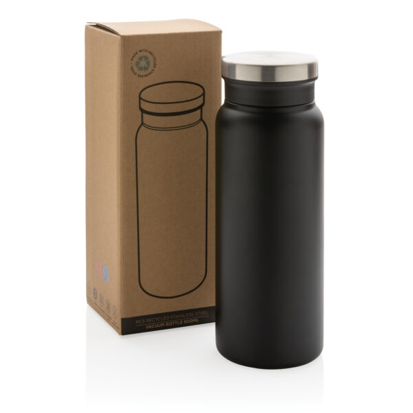 RCS Recycled stainless steel vacuum bottle 600ML - Black