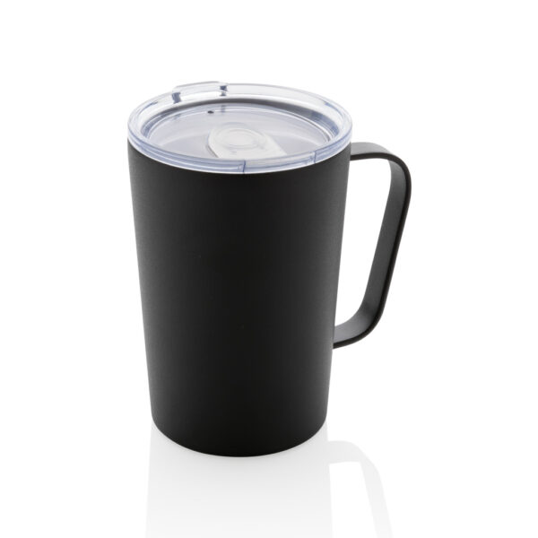 RCS Recycled stainless steel modern vacuum mug with lid - Black