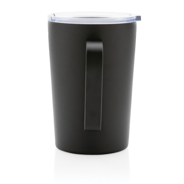 RCS Recycled stainless steel modern vacuum mug with lid - Black