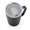 RCS Recycled stainless steel modern vacuum mug with lid - Black