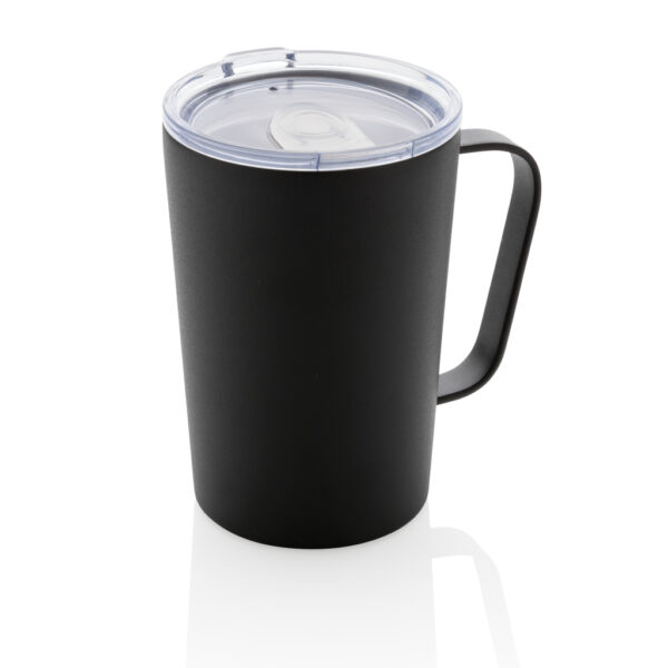 RCS Recycled stainless steel modern vacuum mug with lid - Black