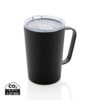 RCS Recycled stainless steel modern vacuum mug with lid - Black